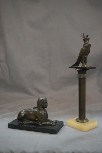 Two (2) Egyptian Revival Bronze Ornamentals (1 of 5)