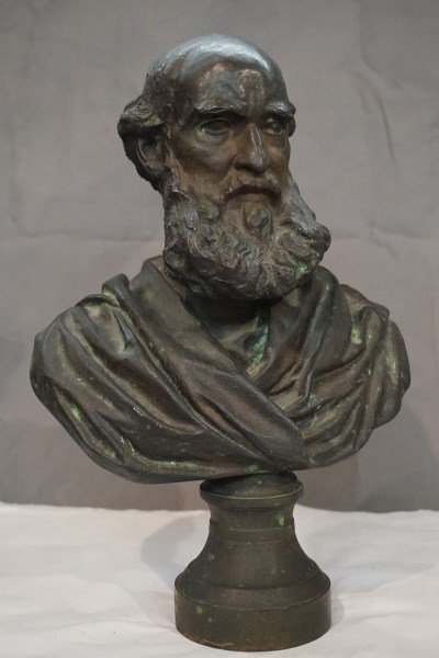 19th Century Bronze Bust of Philosopher (1 of 10)