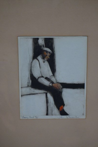 John Laurent (1921-2005) Etching: An Etching.Titled: Henry CardEdition 15/70Etching on PaperArtist: John Laurent (1921-2005)Signed lower right.Dimensions: 10.5" X 8.5"Provenance: Estate of Fred and Pepper GoldenWestport, CT_x000D_ _x0