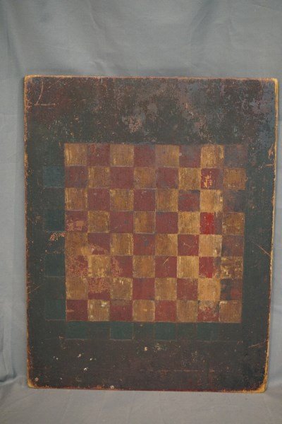 19th Century American Painted Games Board (1 of 5)