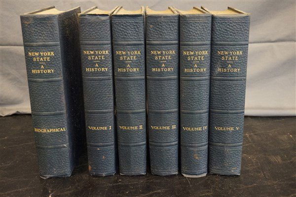 5 Vol. New York State History: 5 Vol.s New York State History including biographical volume. 1927.