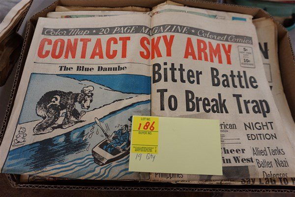 19 Qty WWII Era Newspapers (1 of 8)