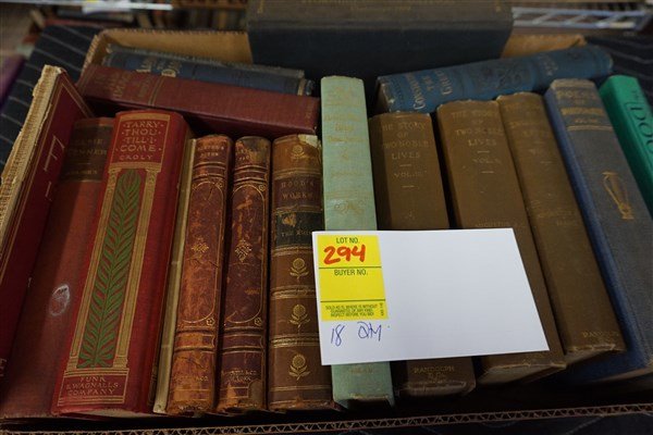 Qty of 18 Estate Library Books Lot: Qty of 18 estate library books as seen in photograph preview. Pertaining to: American Literature - Storming of the Gateway, Constantine the Great