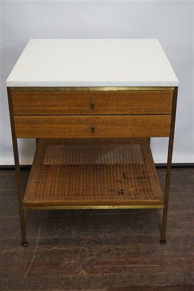 Paul McCobb Milk Glass Top Side Table (1 of 5)