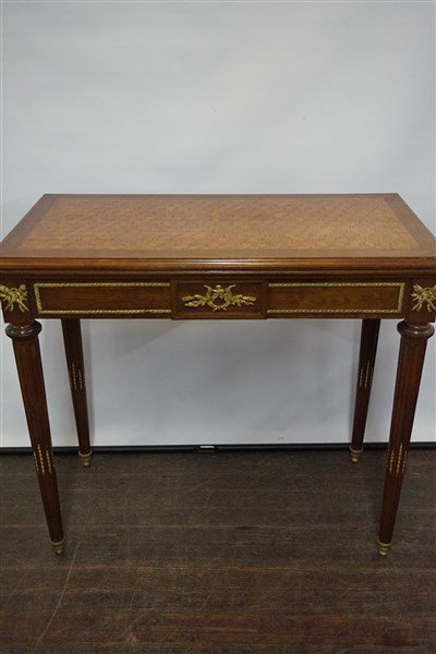 Louis XV Style French Dore Bronze Games Table (1 of 7)