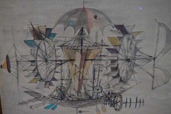 Jacques Voyet (1927-2010) Whimsical Wind Powered Vessel (1 of 5)