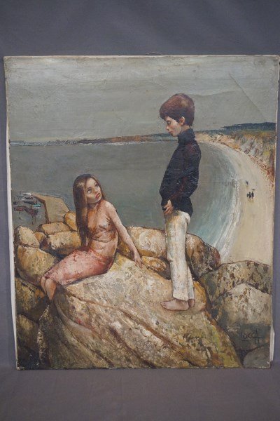 Bernard Locca (Italian 1926-1997) O/C (1 of 6)