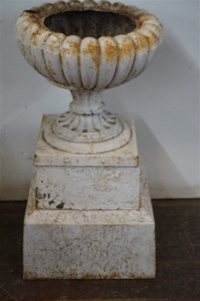 Antique Cast Iron Fountain Base (1 of 3)