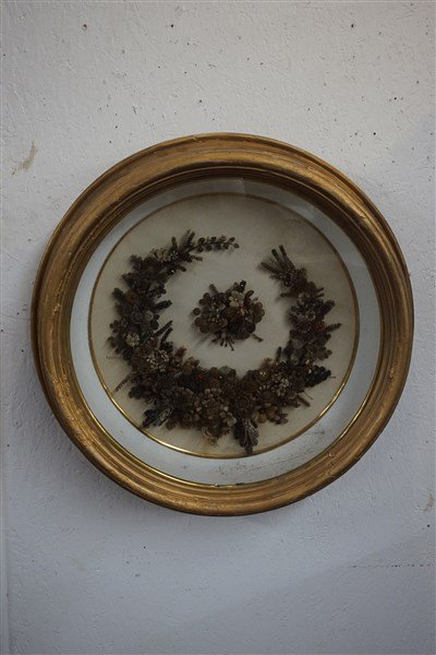 Large Victorian Human Hair Wreath (1 of 5)