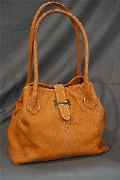 Burnt Orange Vera Pelle Designer Handbag (1 of 4)