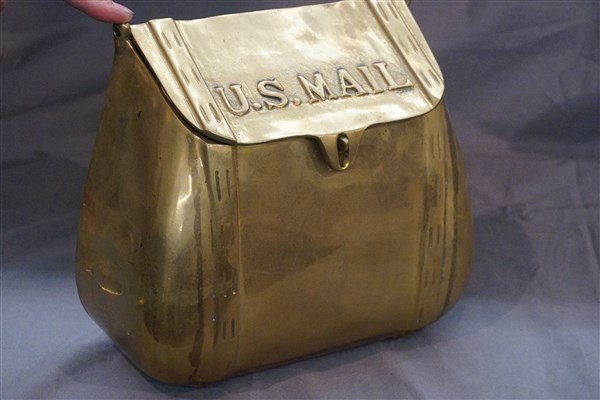Solid Brass U.S. Mail Receptacle (1 of 4)