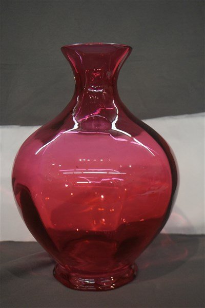 An Antique Cranberry Glass Vase (1 of 2)