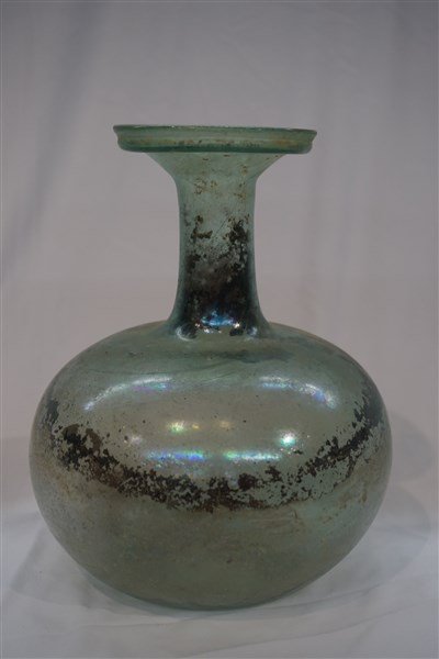 LARGE LATE ROMAN GLASS BOTTLE May 17 LARGE LATE ROMAN GLASS BOTTLE May 17