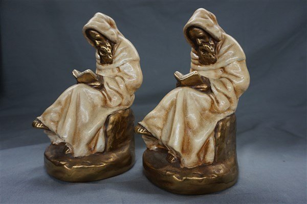 Marion Bronze Company Monk Bookends (1 of 3)