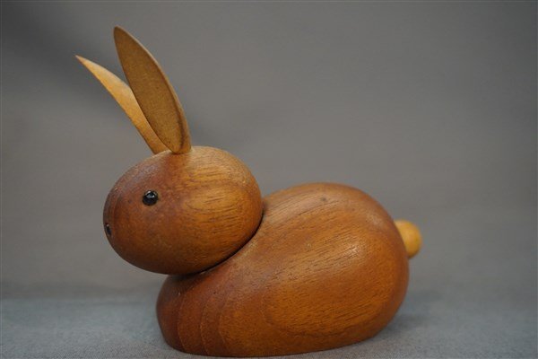 Skode Skjern Denmark Wooden Rabbit Mid Century (1 of 2)