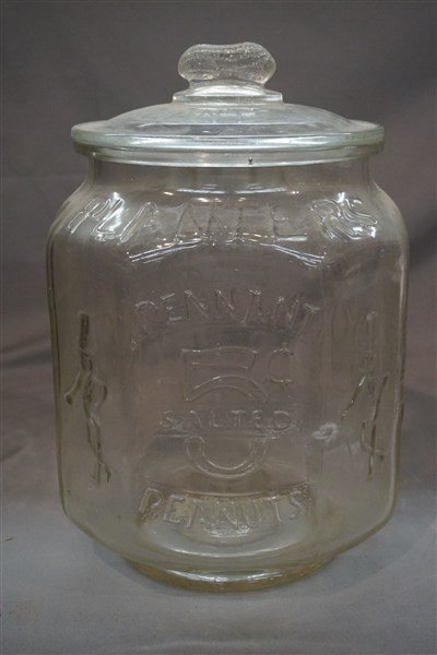 Planter's Peanuts Store Display Jar: Planter's Peanuts store display jar.Dimensions: 13" X 9"