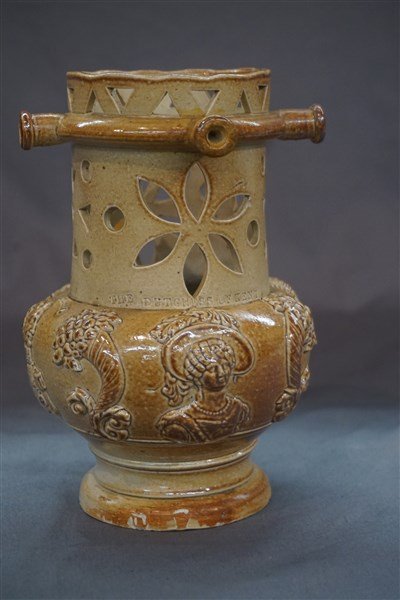 Early Queen Victoria , Prince Albert Stoneware Tankard (1 of 5)