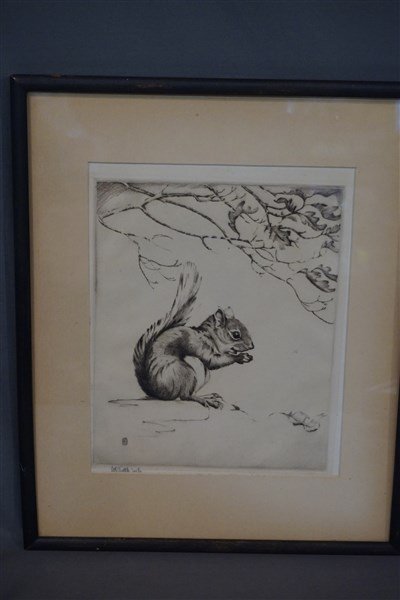 Henry Emerson Tuttle (American, 1890-1946) Squirrel (1 of 3)