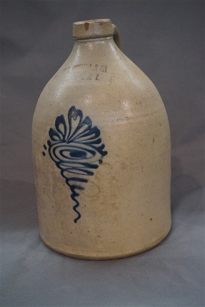 Haxstun Ottman & Co. Ft. Edward NY Stoneware Jug (1 of 4)