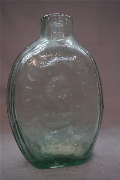 washington portrait flask albany glass works albany glass works
