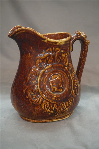 Rockingham Pottery Portrait Pitcher (1 of 4)