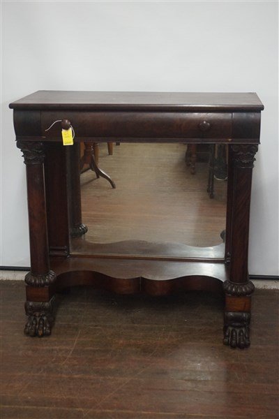 New York Classical Heavily Carved Mahogany Server (1 of 6)