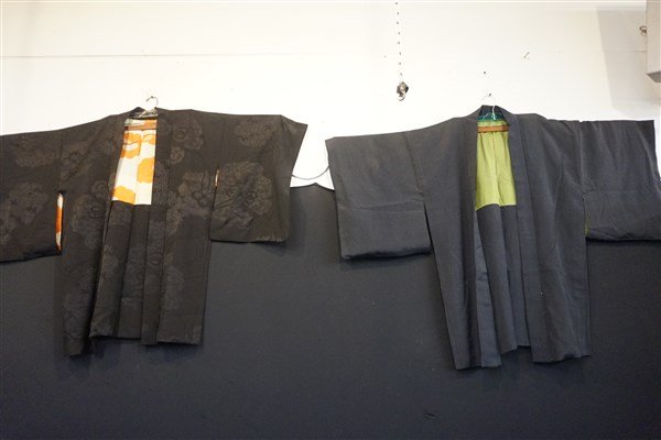 Two (2) Black Japanese Kimono Jackets (1 of 3)