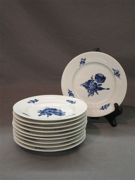 Ten (10) Royal Copenhagen Porcelain Dessert Plates (1 of 2)