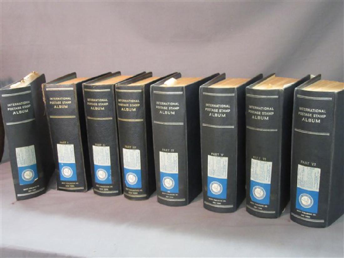 Scotts International Postage Stamp Albums Seven Volumes