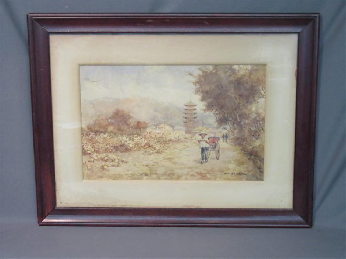 Kinichiro Ishikawa( 1871-1945)  Watercolor (1 of 5)