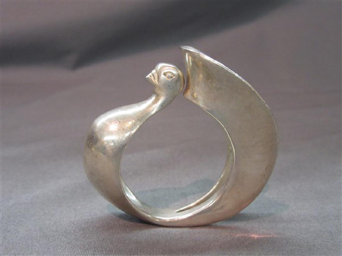 Clifton Nicholson (b. 1944) Silver Swan Napkin Ring (1 of 3)