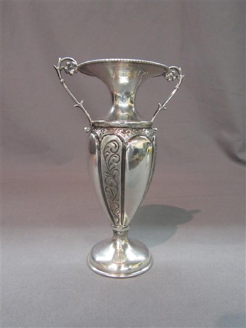 Sterling Silver Double Handled Vase (1 of 4)