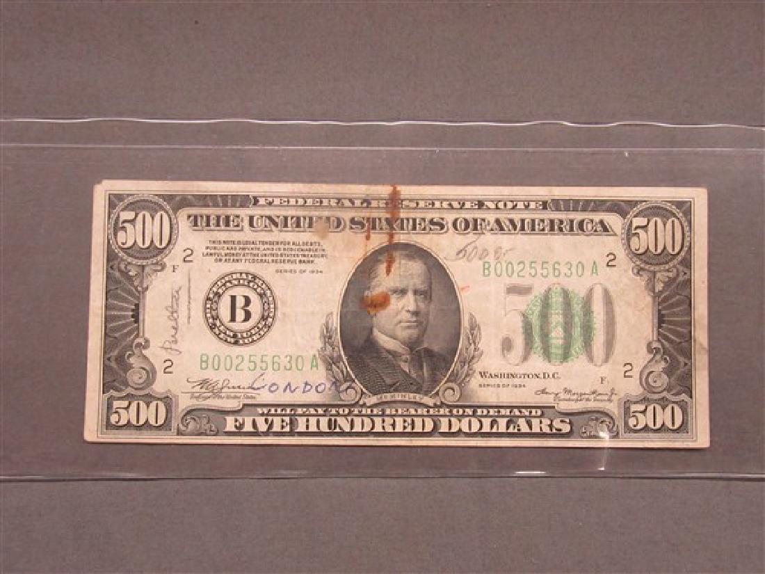 1934 $500 Bill (1 of 2)