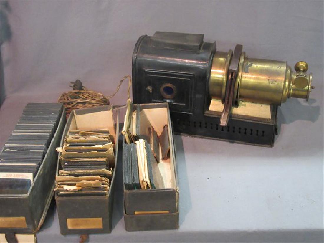 Antique Magic Lantern and 150+  Slides (1 of 7)
