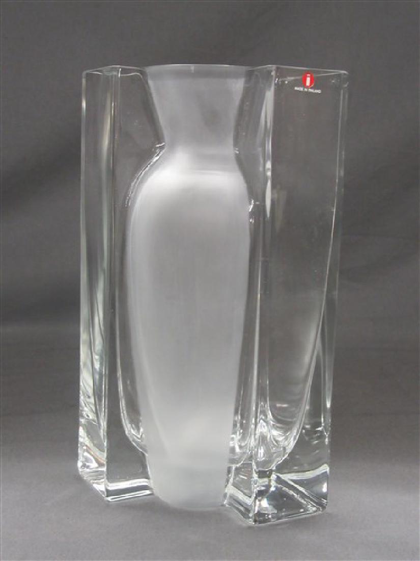Mattias Ingmen Ittala 1987 Art Glass Vase (1 of 2)