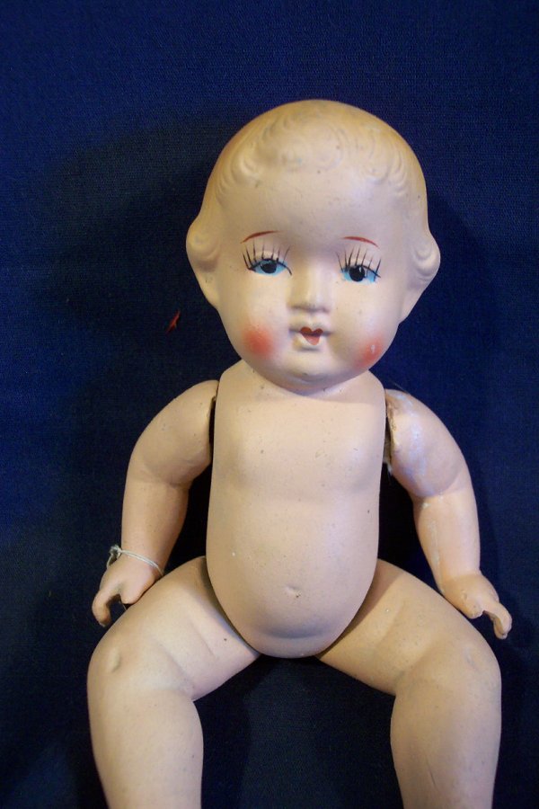 79 All bisque jointed baby doll, occupied Japan, few v May 01, 2004 Lawson Auction Service