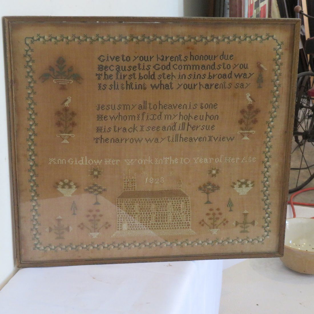 1828 schoolgirl sampler (1 of 6)