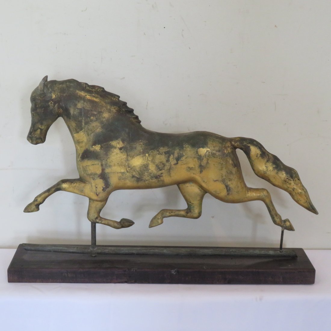 19th century gilded horse weathervane "Smuggler" (1 of 5)