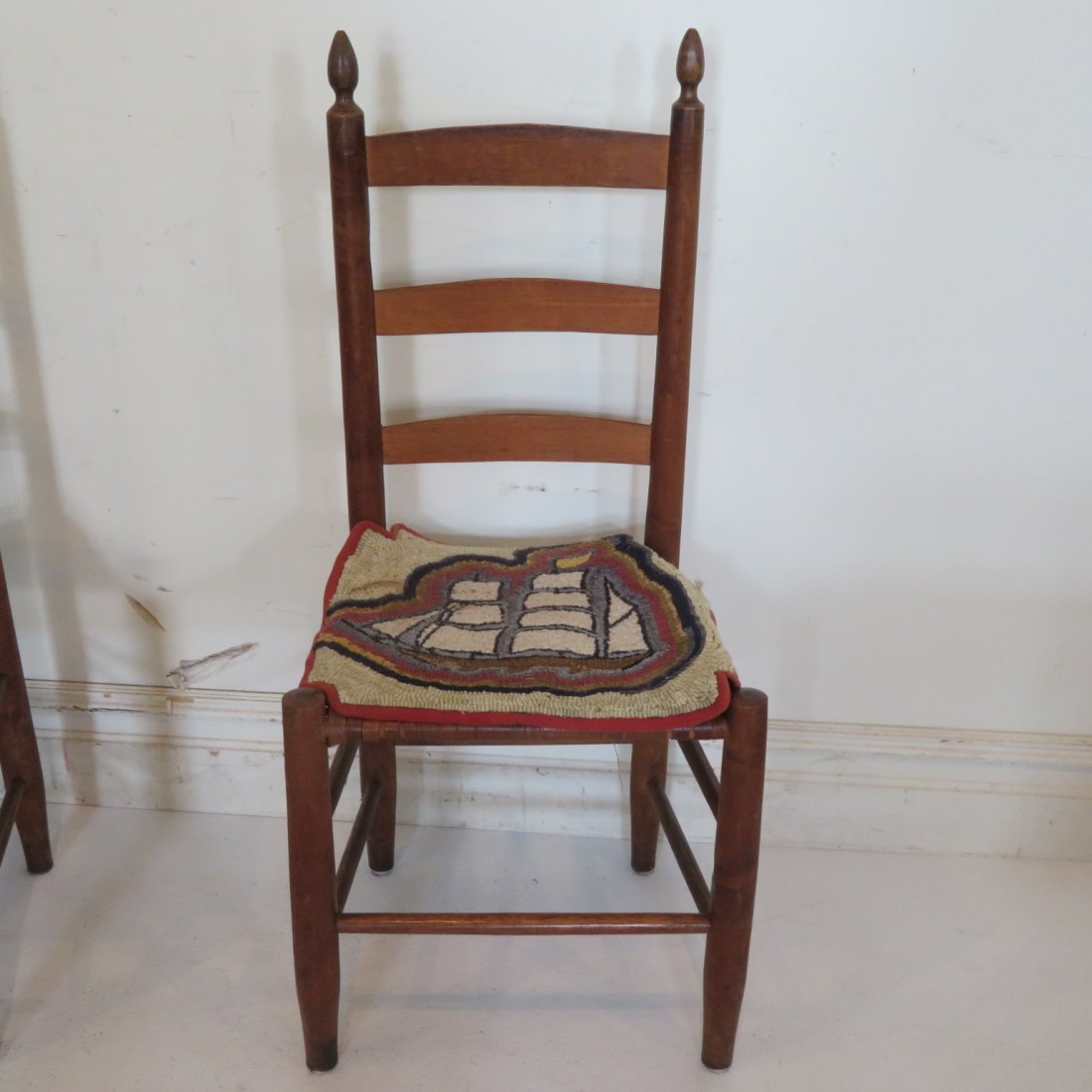 Set of 7 early ladderback chairs (1 of 12)