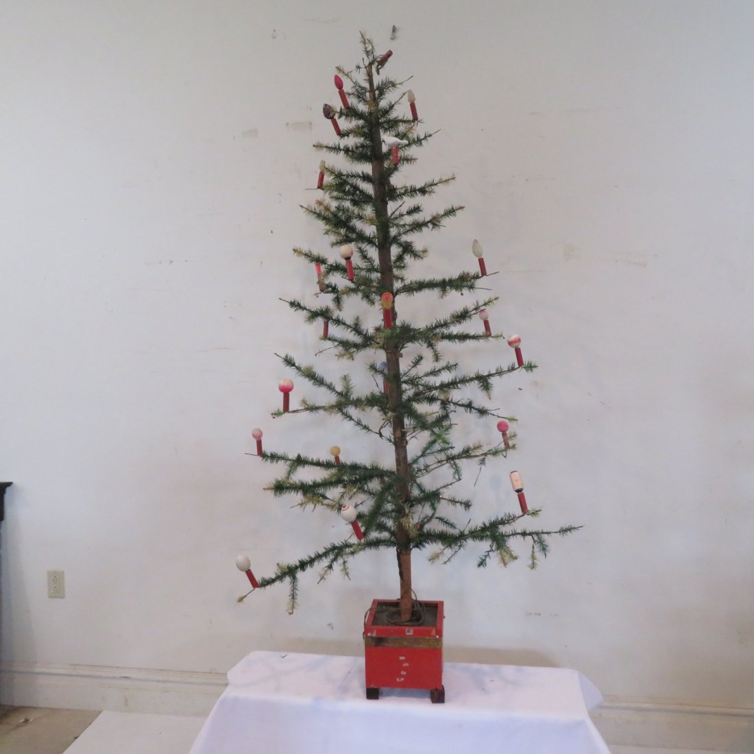 Early 1900s 6' feather tree (1 of 5)