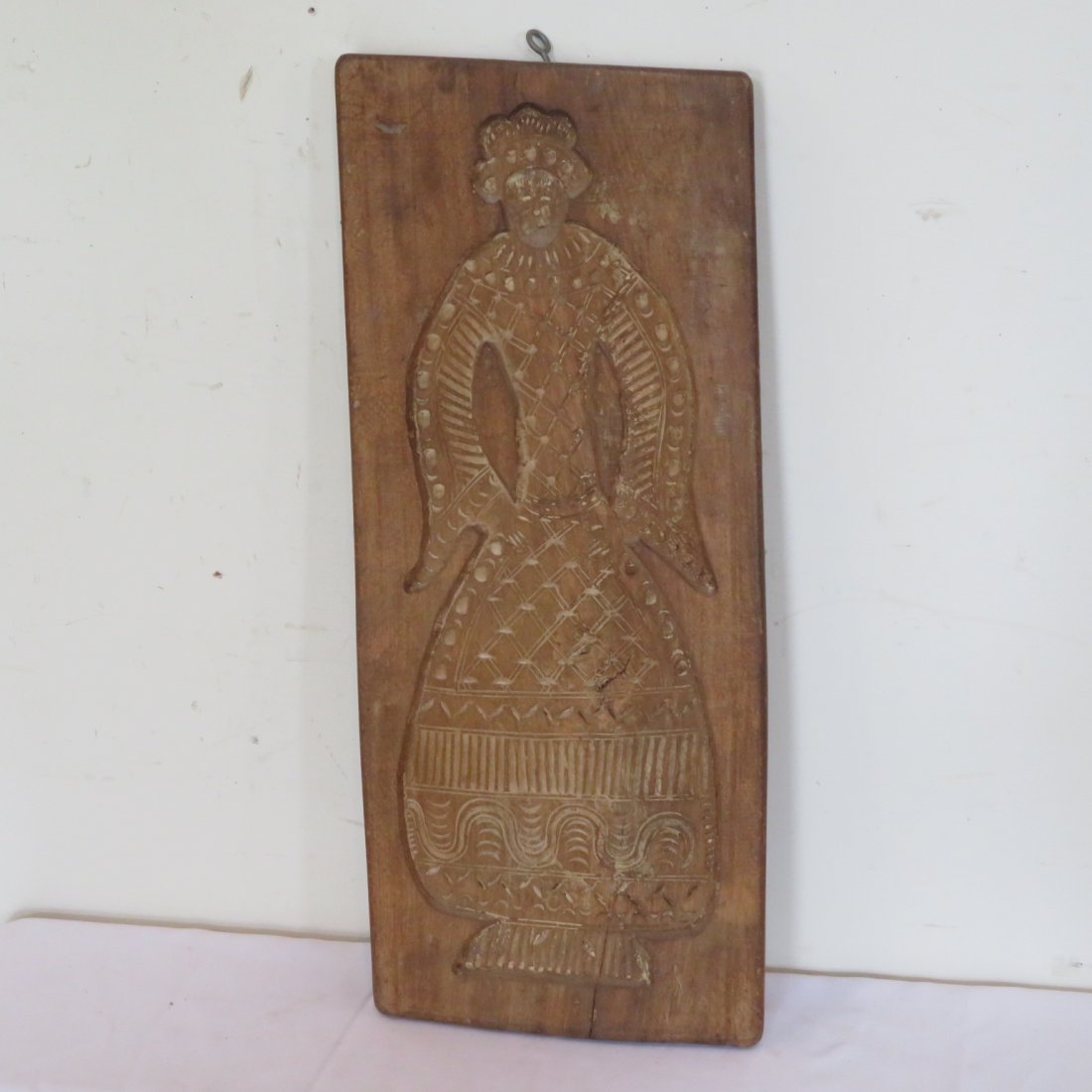 Large wooden cookie mold of princess (1 of 6)