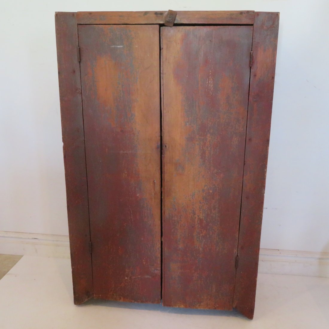 Early New England plank door jelly cupboard (1 of 4)