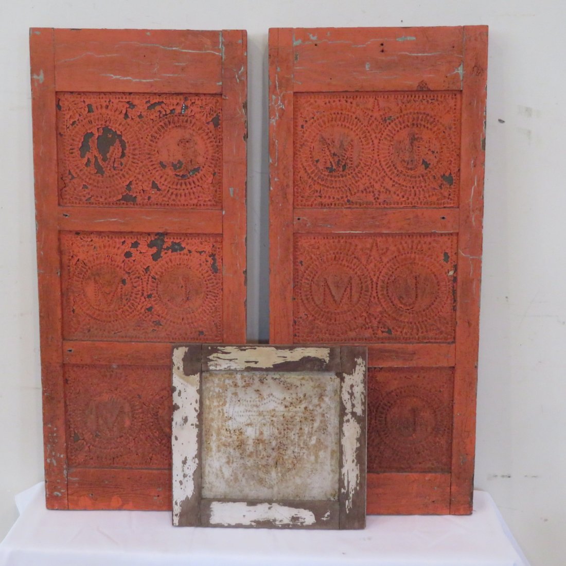 7 early pie safe tins (1 of 9)