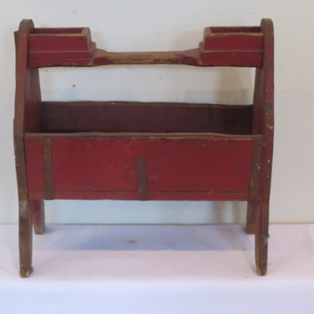 Farrier tool carrier in old red paint (1 of 5)