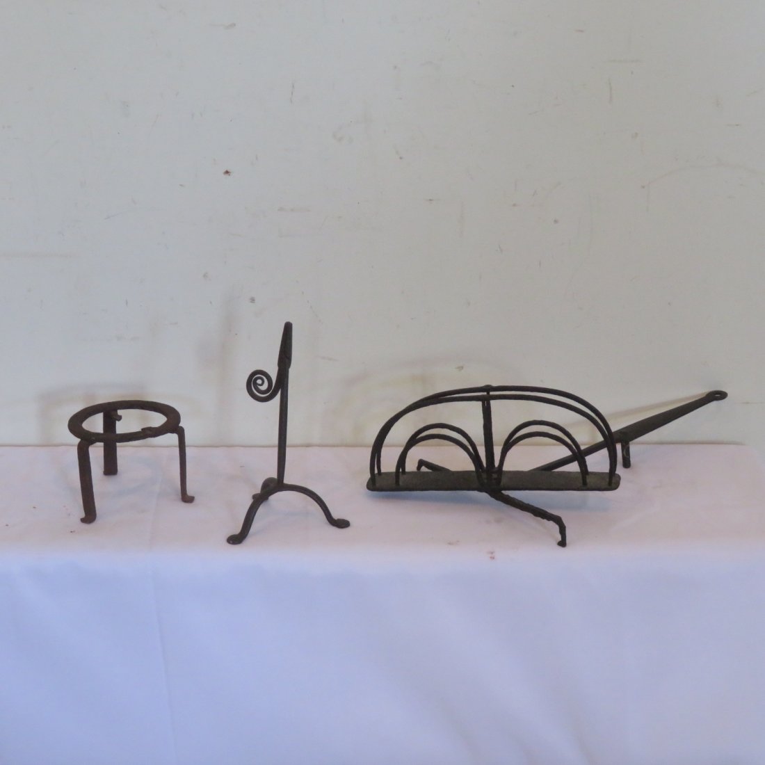 3 pieces of early wrought iron (1 of 5)