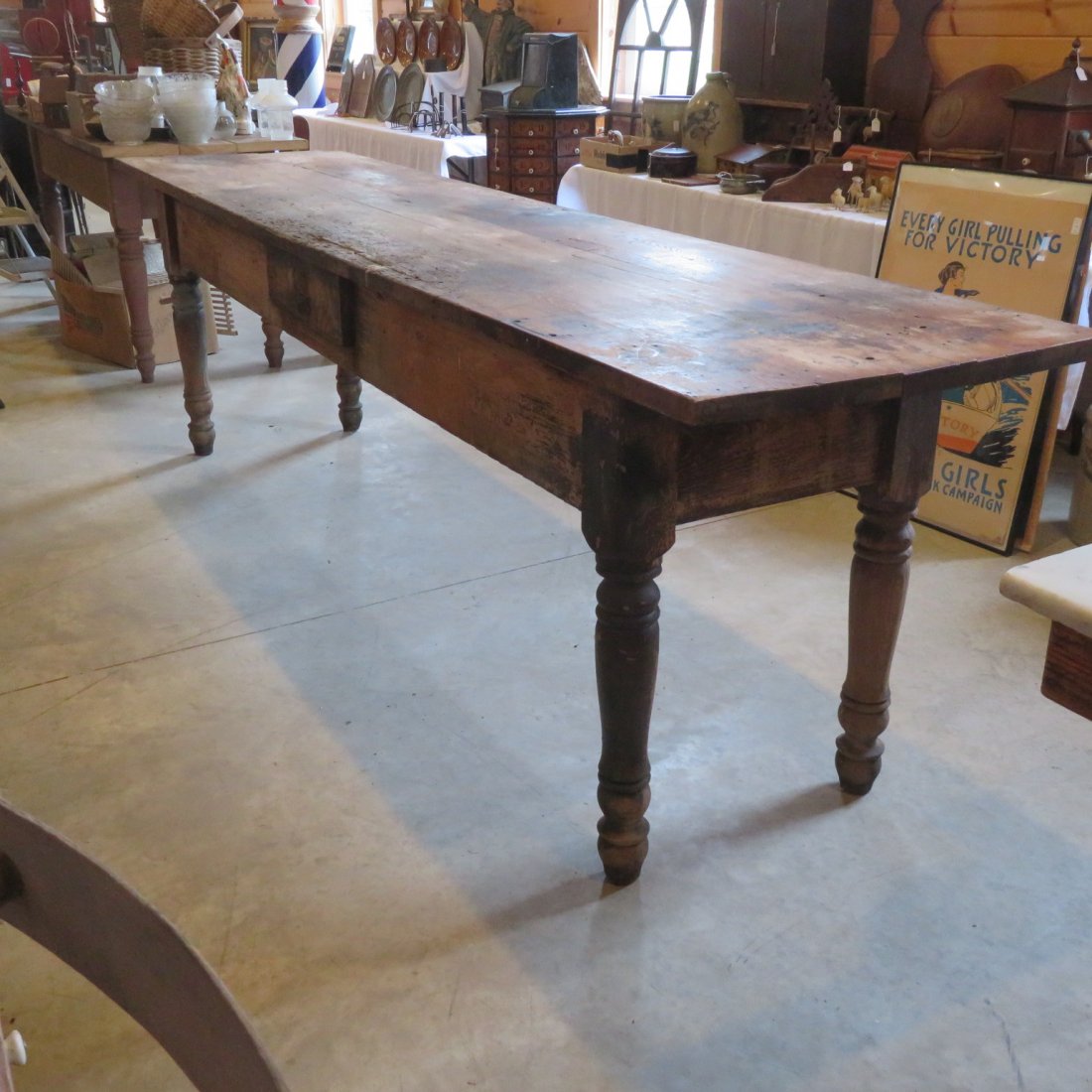 General Store pine merchandise/work table (1 of 7)