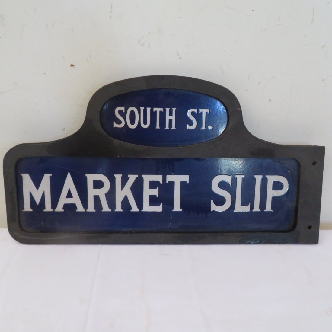 2 sided porcelain street sign with iron frame (1 of 2)