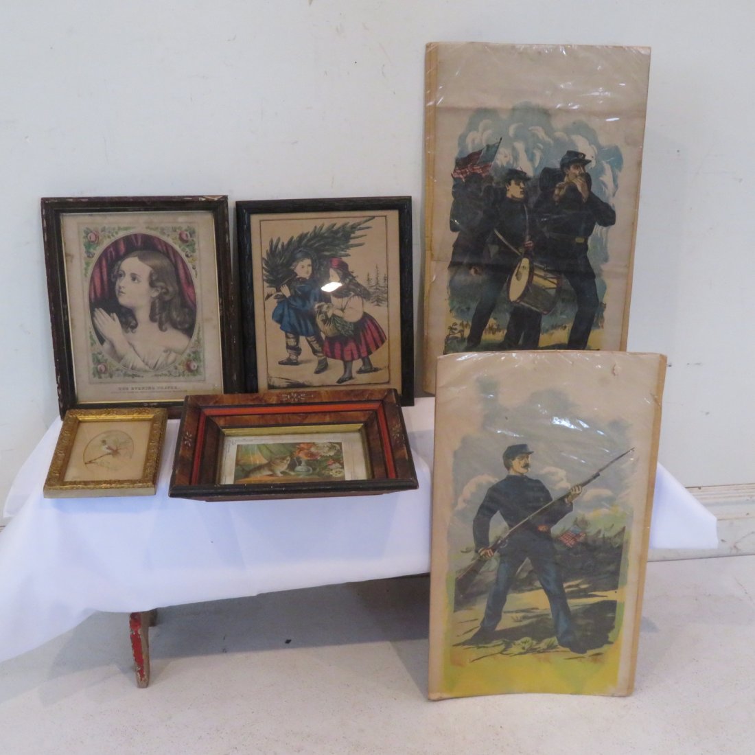 Group of 6 old prints (1 of 7)