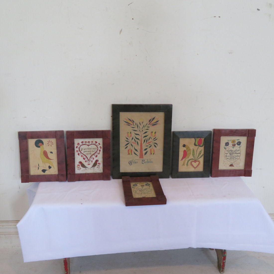 6 framed frakturs reproduction (1 of 7)