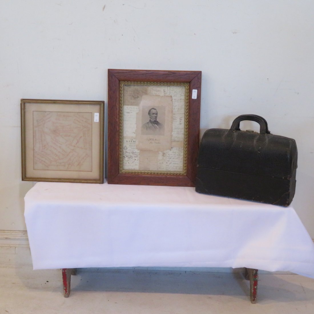 2 framed items and Doctor bag (1 of 5)